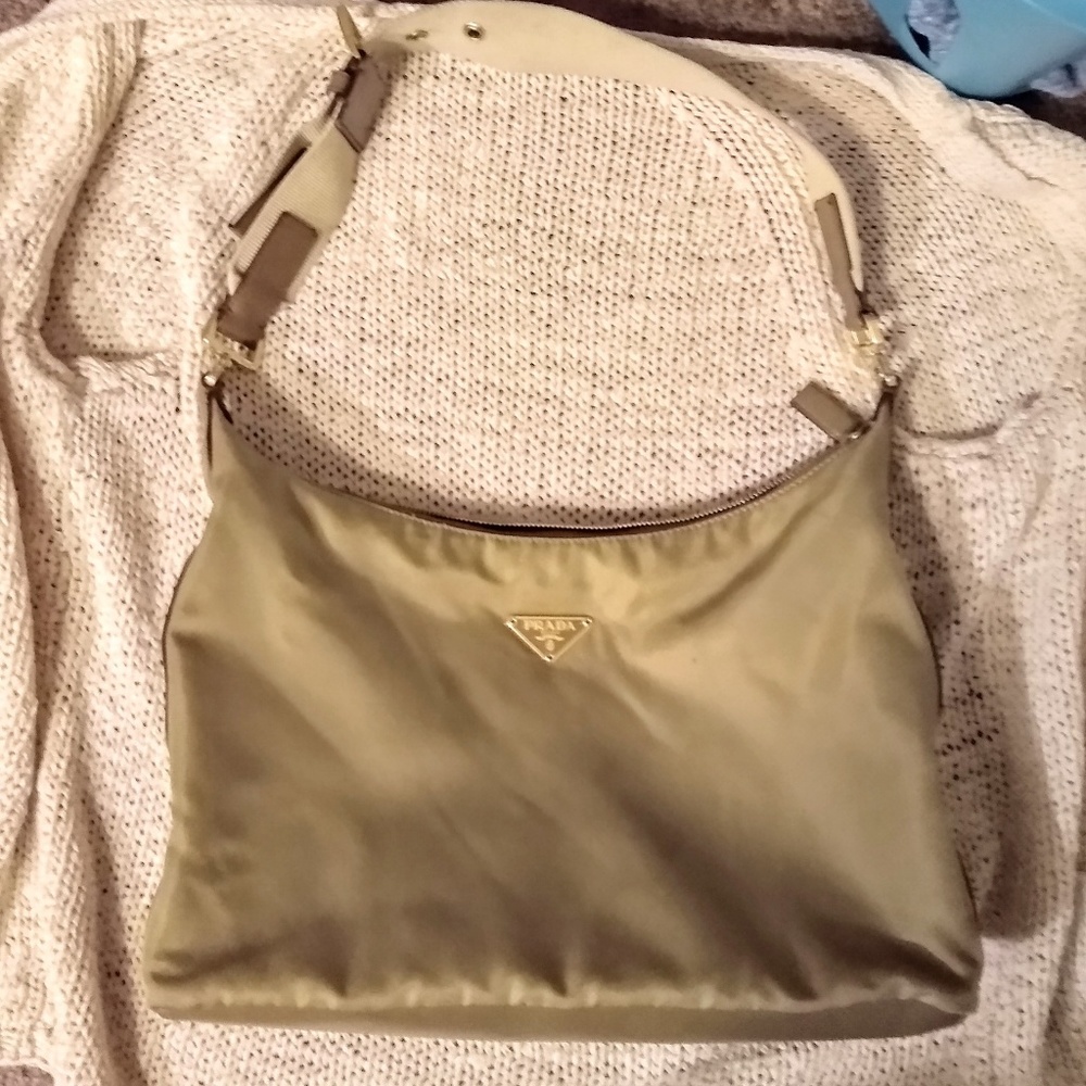 Auth Prada Tessuto Bag, awesome! Leather & Nylon - Picture 4 of 8